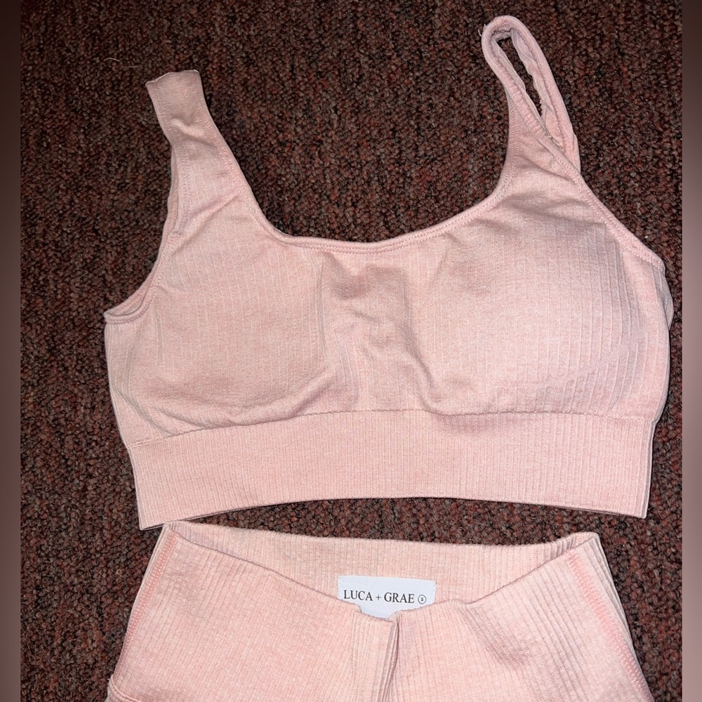 Aspyn Ovard Luca + Grae Pink Athletic Set